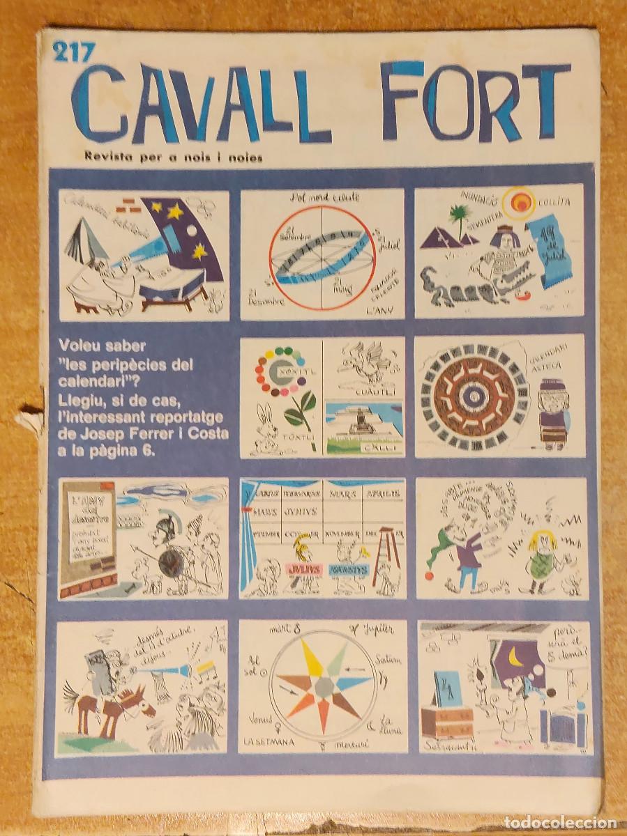 Coleccionismo de revistas y peri&oacute;dicos: revista infantil y juvenil en catal&aacute;n Cavall Fort - n&ordm; 217 publicado en el a&ntilde;o 1971