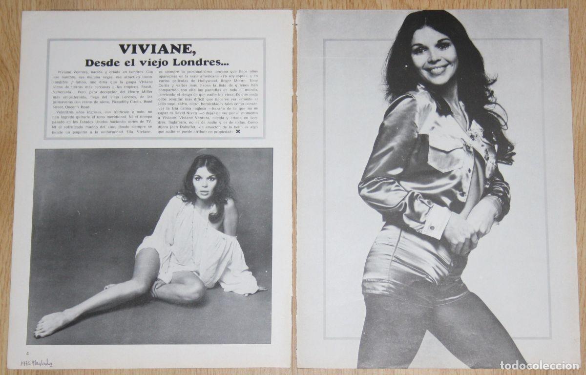 Coleccionismo de revistas y peri&oacute;dicos: VIVIANE VENTURA 1975 magazine article sexy photos UK Colombia actriz clippings