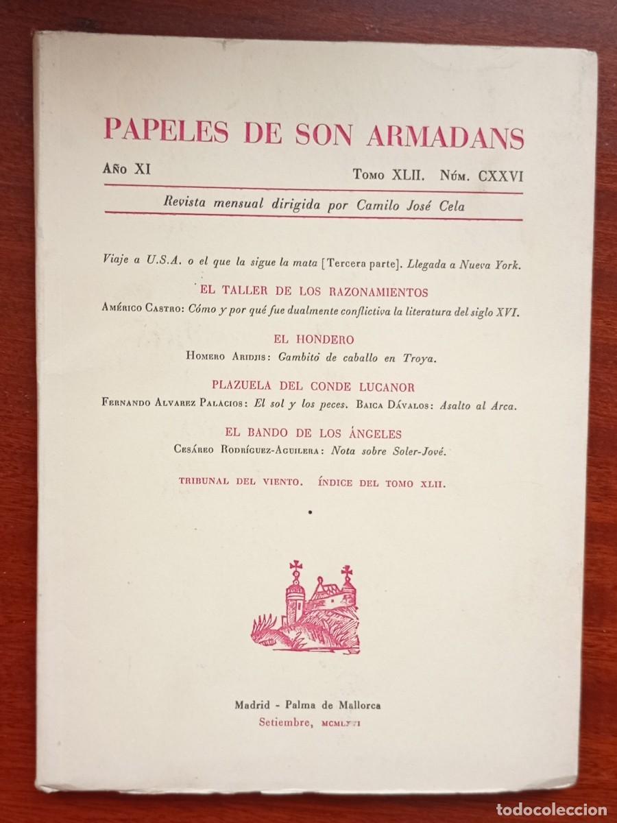 Collection Magazines and Newspapers: PAPELES DE SON ARMADANS Ano XI Tomo XLII Num. CXXVI