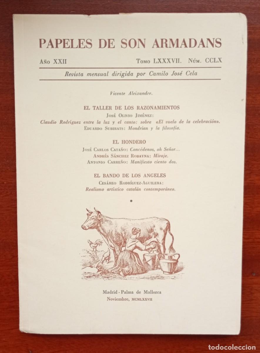 Collection Magazines and Newspapers: PAPELES DE SON ARMADANS Ano XXII Tomo LXXXVII Num. CCLX