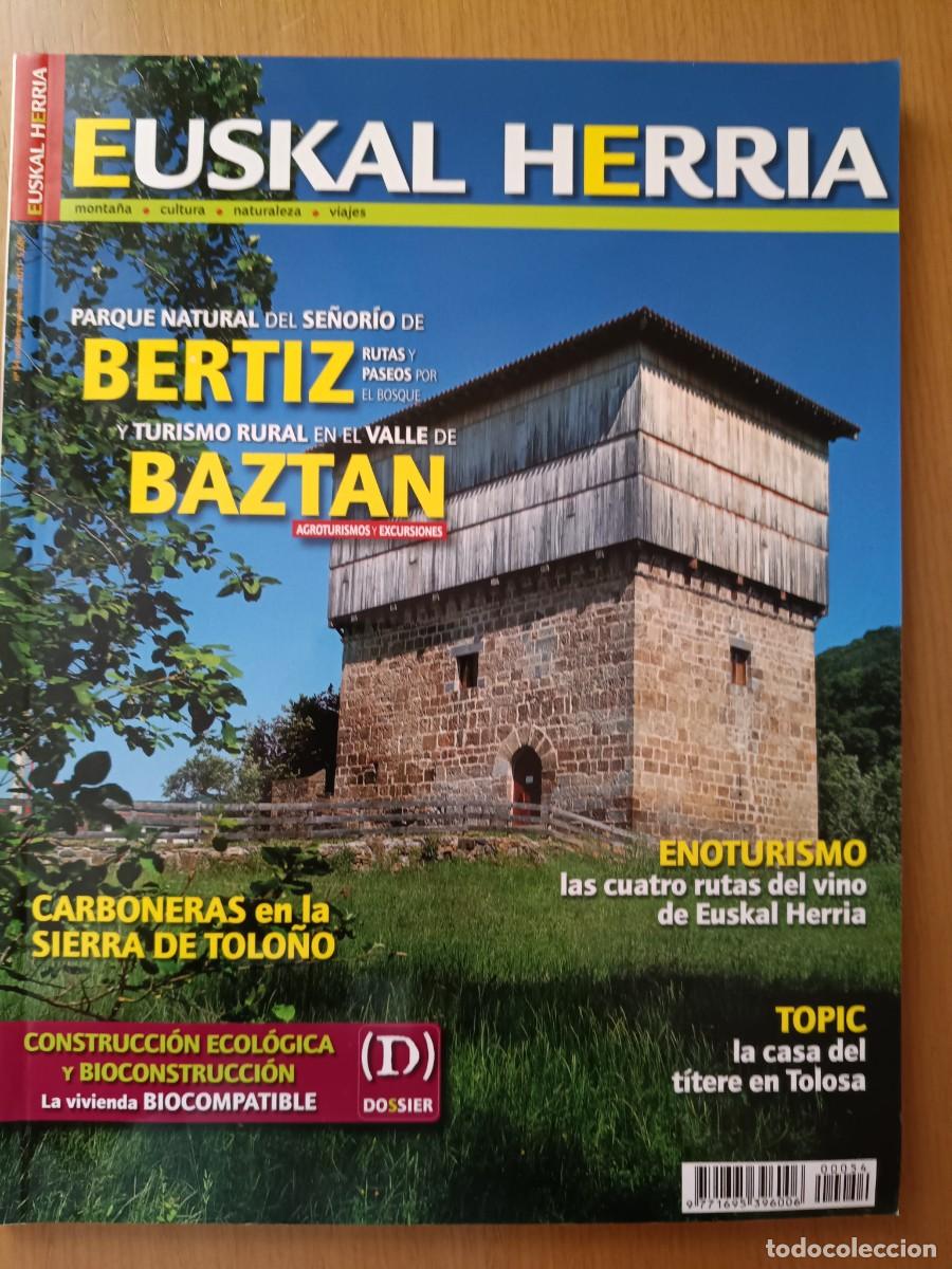 Coleccionismo de revistas y peri&oacute;dicos: EUKAL HERRIA N&ordm; 54 BERTIZ Y BAZTAN. CARBONERAS DE TOLO&Ntilde;O. CASA DEL TITERE EN TOLOSA. ENOTURISMO