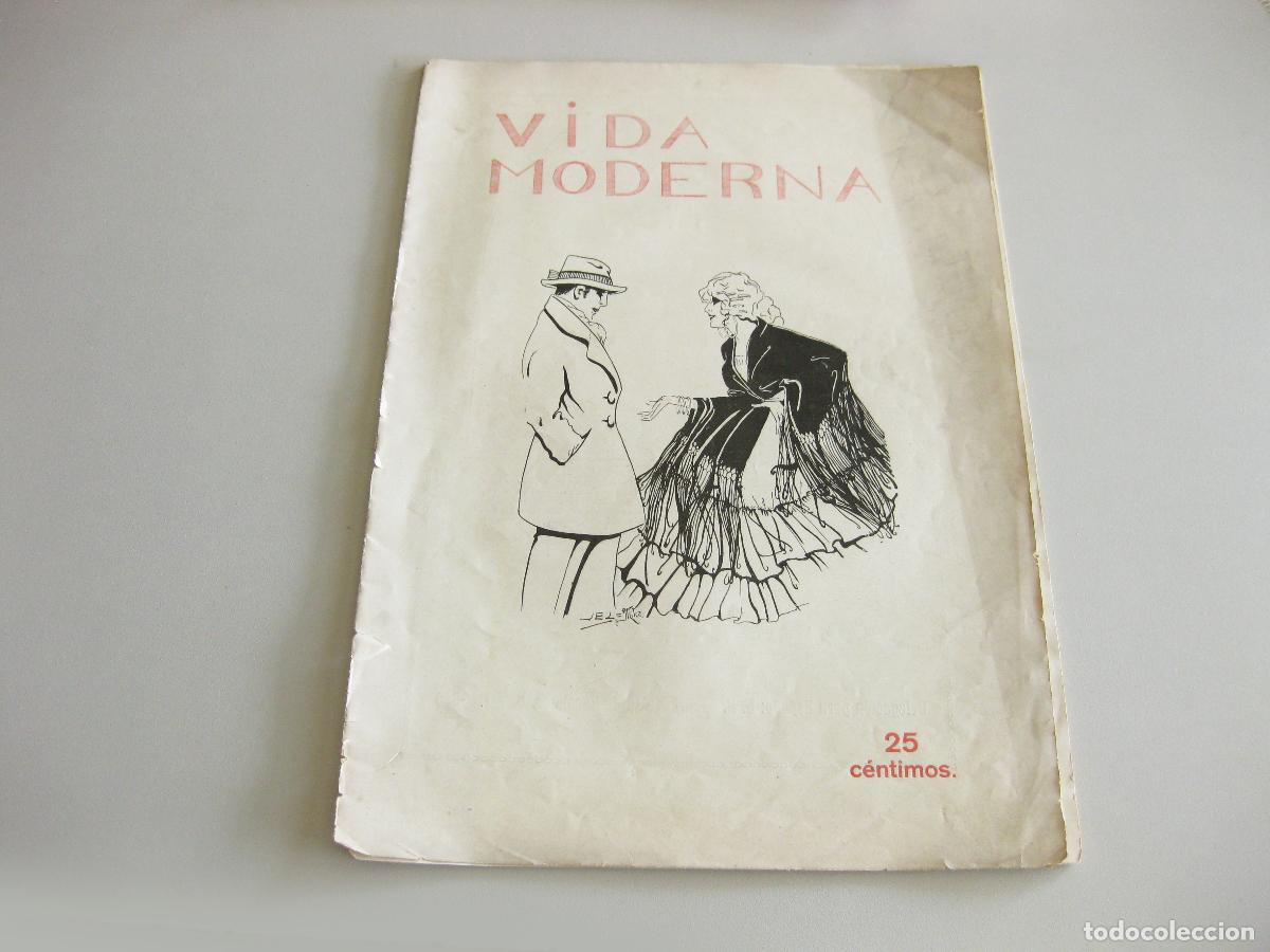Coleccionismo de revistas y peri&oacute;dicos: REVISTA DE ACTUALIDAD Y DEPORTES VIDA MODERNA N&ordm; 21 DE 1917. PUBLICIDAD DE MOTOCICLETAS INDIAN