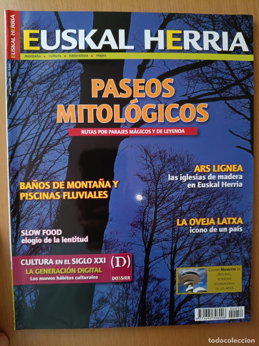 Coleccionismo de revistas y peri&oacute;dicos: EUKAL HERRIA N&ordm; 52 RUTAS DE PARAJES M&Aacute;GICOS Y DE LEYENDA. IGLESIAS DE MADERA. CENTRO NIEMEYER AVIL&Eacute;S