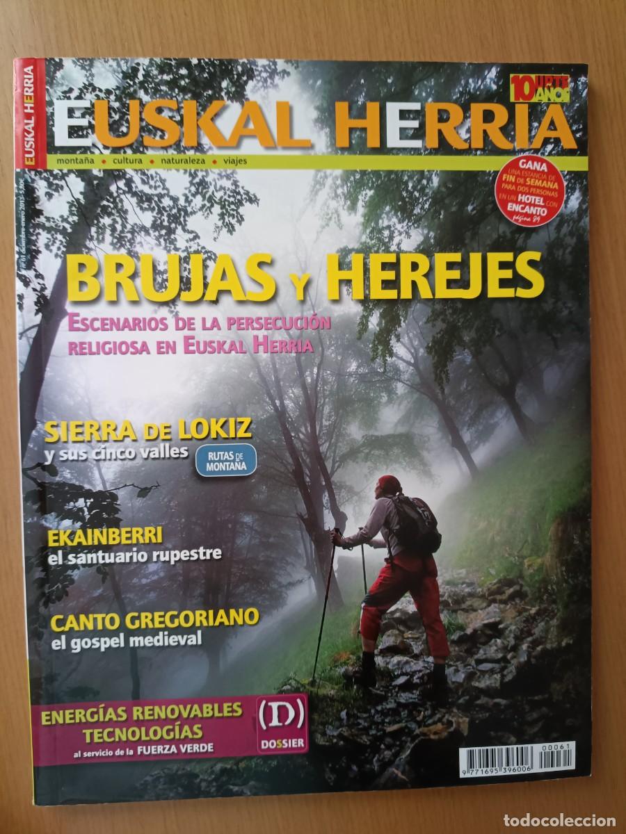 Coleccionismo de revistas y peri&oacute;dicos: EUKAL HERRIA N&ordm; 61. BRUJAS, HERJES E INQUISICI&Oacute;N. SIERRA DE LOKIZ. EKAIN, ZESTOA. CANTO GREGORIANO