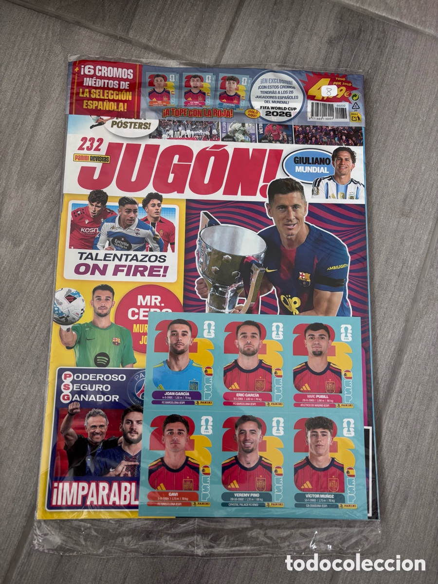 Coleccionismo de revistas y peri&oacute;dicos: REVISTA JUG&Oacute;N f&uacute;tbol 232 sellada