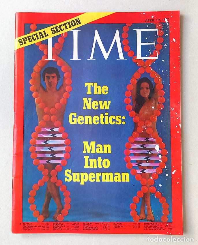 Coleccionismo de revistas y peri&oacute;dicos: The New Genetics: Man Into Superman. Time April 19, 1971