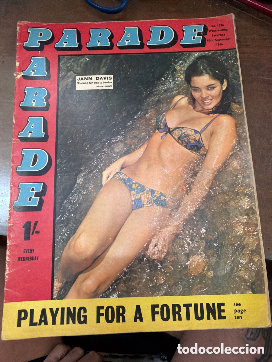Coleccionismo de revistas y peri&oacute;dicos: Revista er&oacute;tica vintage pin-ups PARADE.naturismo/nudismo.a&ntilde;o 1966 N 1396 contiene p&oacute;ster central