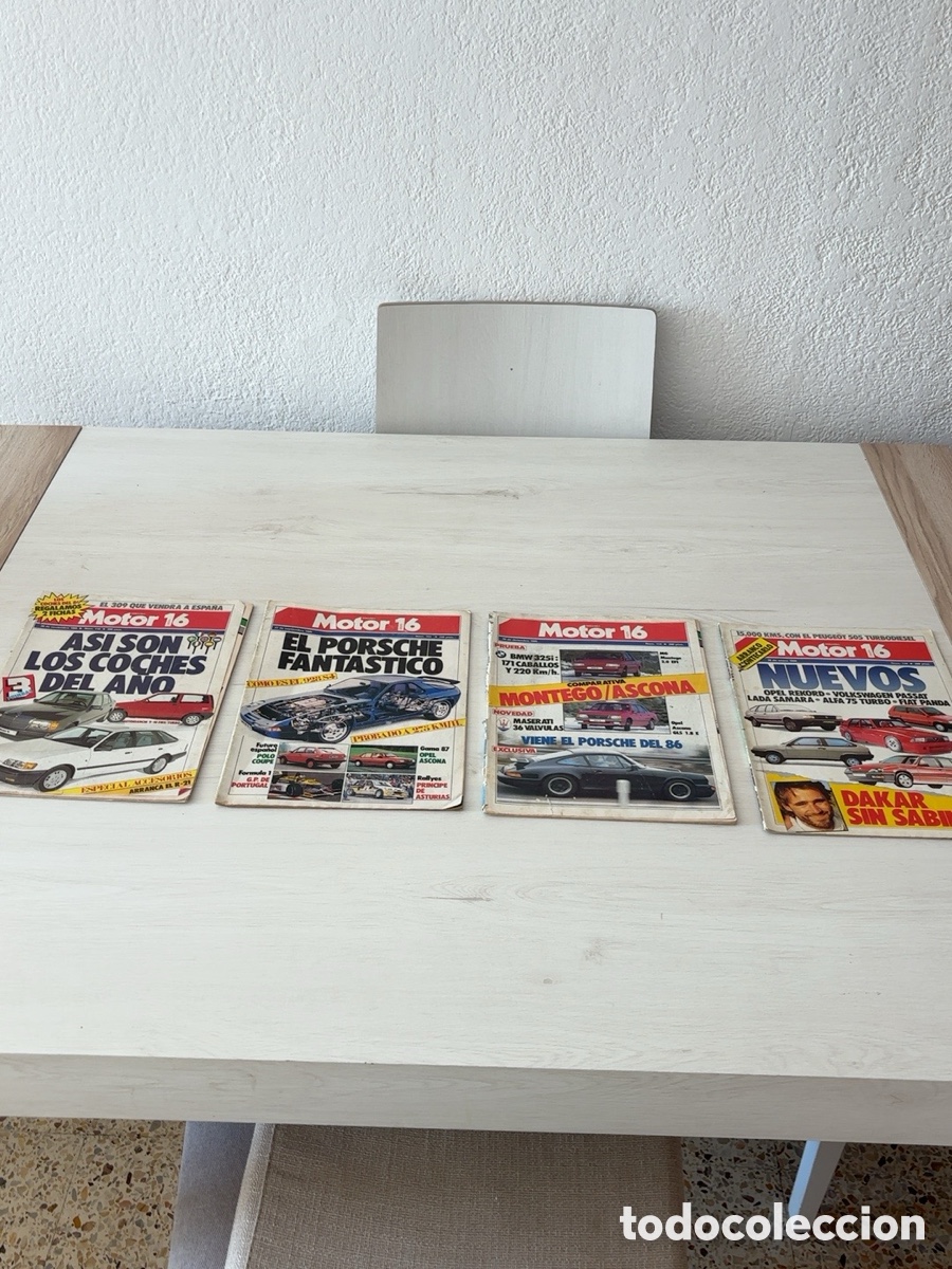 Coleccionismo de revistas y peri&oacute;dicos: Lote 4 revistas Motor 16 1985-1986 Porsche BMW