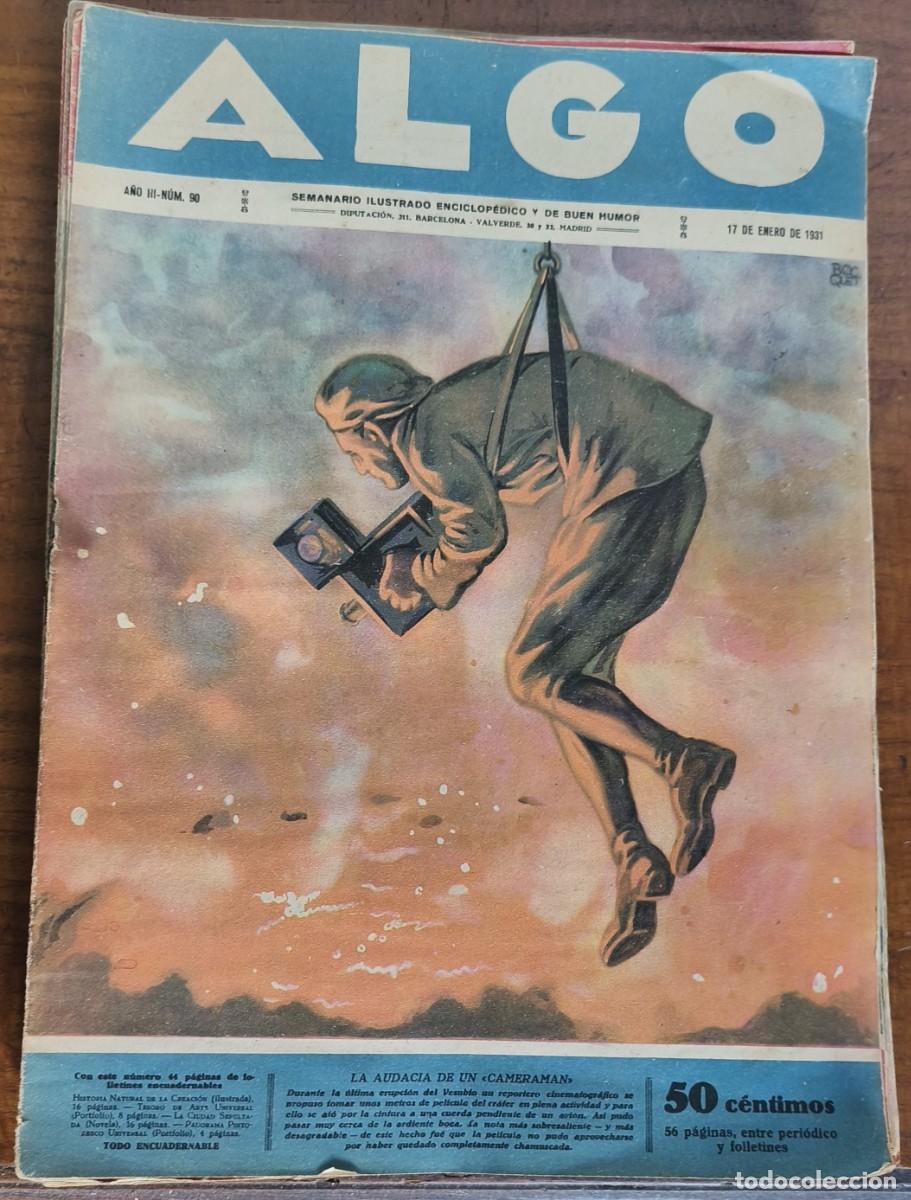 Coleccionismo de revistas y peri&oacute;dicos: ALGO-SEMANARIO ILUSTRADO ENCICLOP&Eacute;DICO Y DE BUEN HUMOR-N&ordm; 90 LA AUDACIA DE UN CAMERANAN 17/01/1931