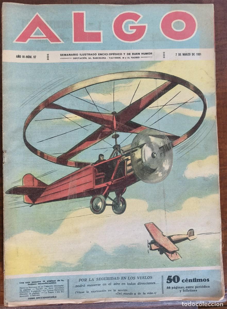 Coleccionismo de revistas y peri&oacute;dicos: ALGO-SEMANARIO ILUSTRADO ENCICLOP&Eacute;DICO Y DE BUEN HUMOR-N&ordm;97 POR LA SEGURIDAD... 7/03/1931