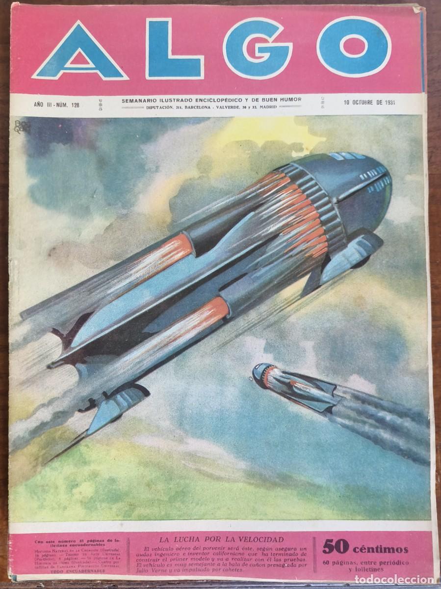 Coleccionismo de revistas y peri&oacute;dicos: ALGO-SEMANARIO ILUSTRADO ENCICLOP&Eacute;DICO Y DE BUEN HUMOR-N&ordm;128 LA LUCHA POR... 10/10/1931