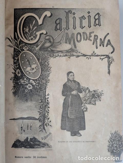 Coleccionismo de revistas y peri&oacute;dicos: EXCEPCIONAL - GALICIA MODERNA - REVISTA DE PONTEVEDRA SIGLO XIX A&Ntilde;O 1897 COMPLETO 16 NUMEROS