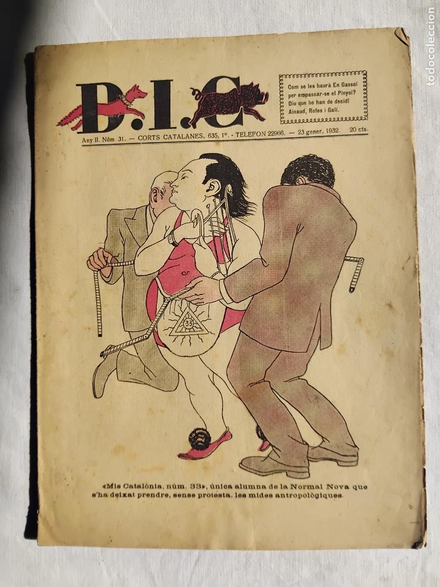 Coleccionismo de revistas y peri&oacute;dicos: D.I.C. N&ordm; 31. REVISTA POLITICO HUMORISTICA. 23 GENER 1932