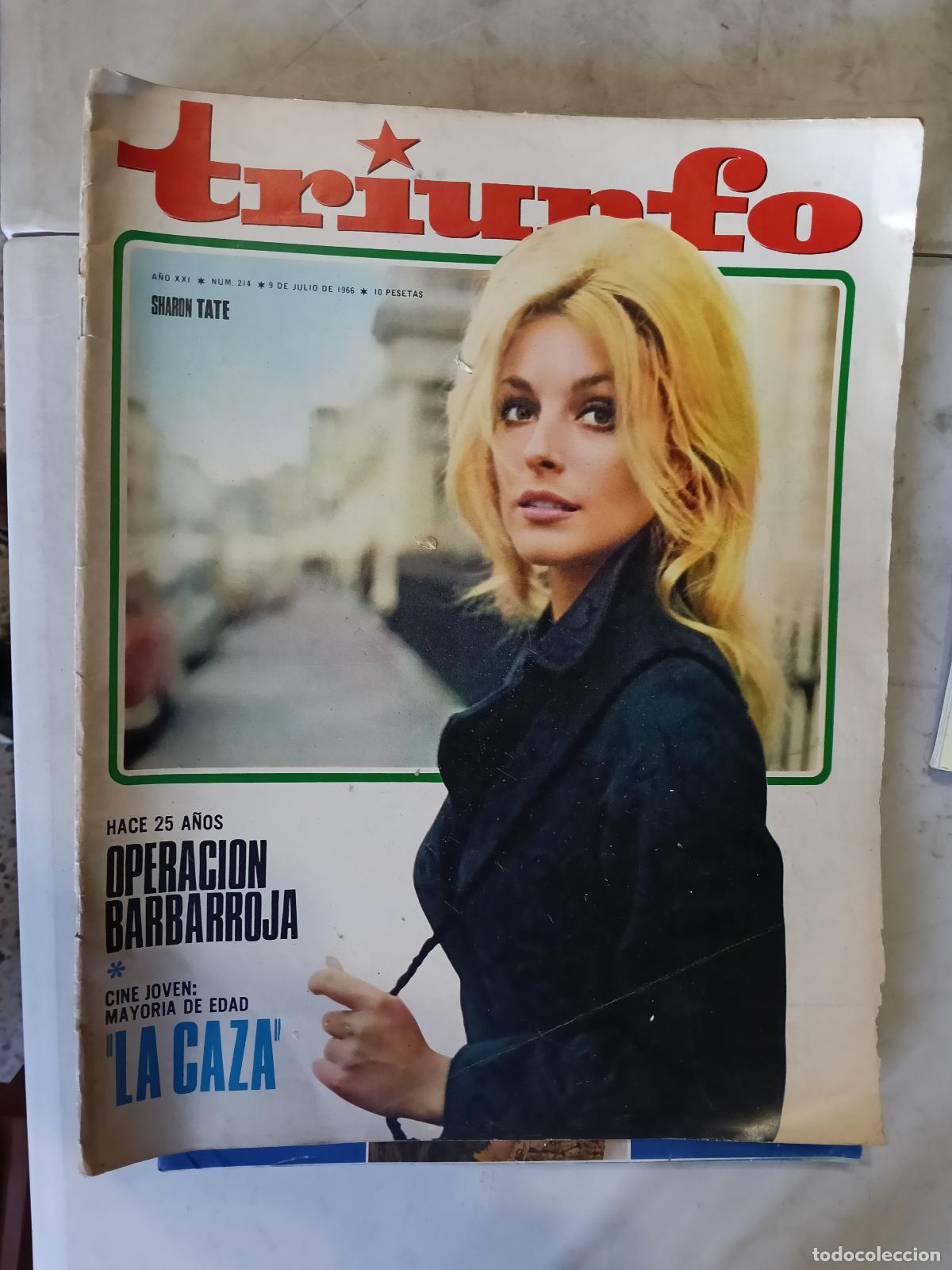 Coleccionismo de revistas y peri&oacute;dicos: REVISTA TRIUNFO N&ordm; 210 SHARON TATE
