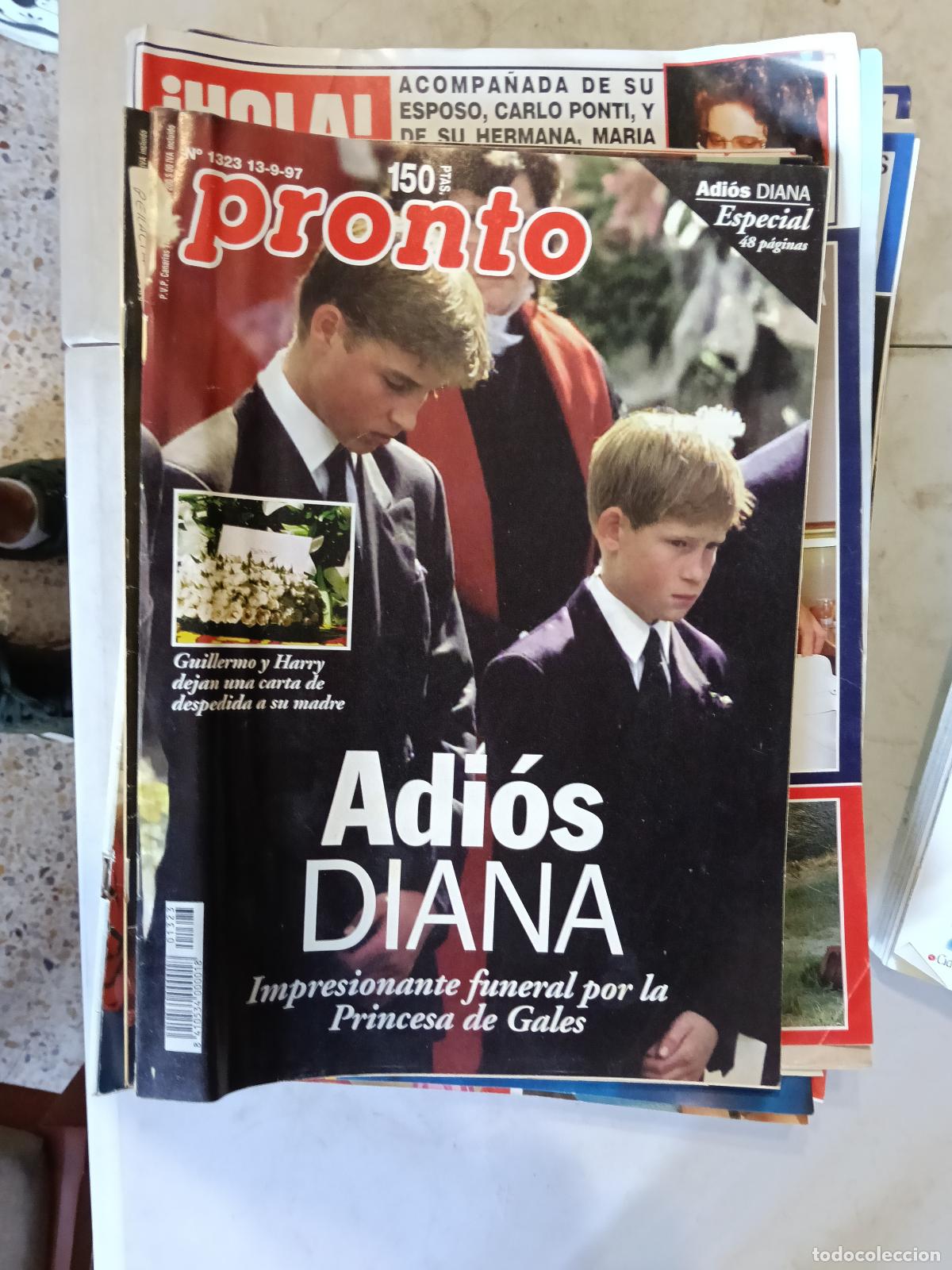 Coleccionismo de revistas y peri&oacute;dicos: REVISTA PRONTO N&ordm; 1323 ADIOS DIANA