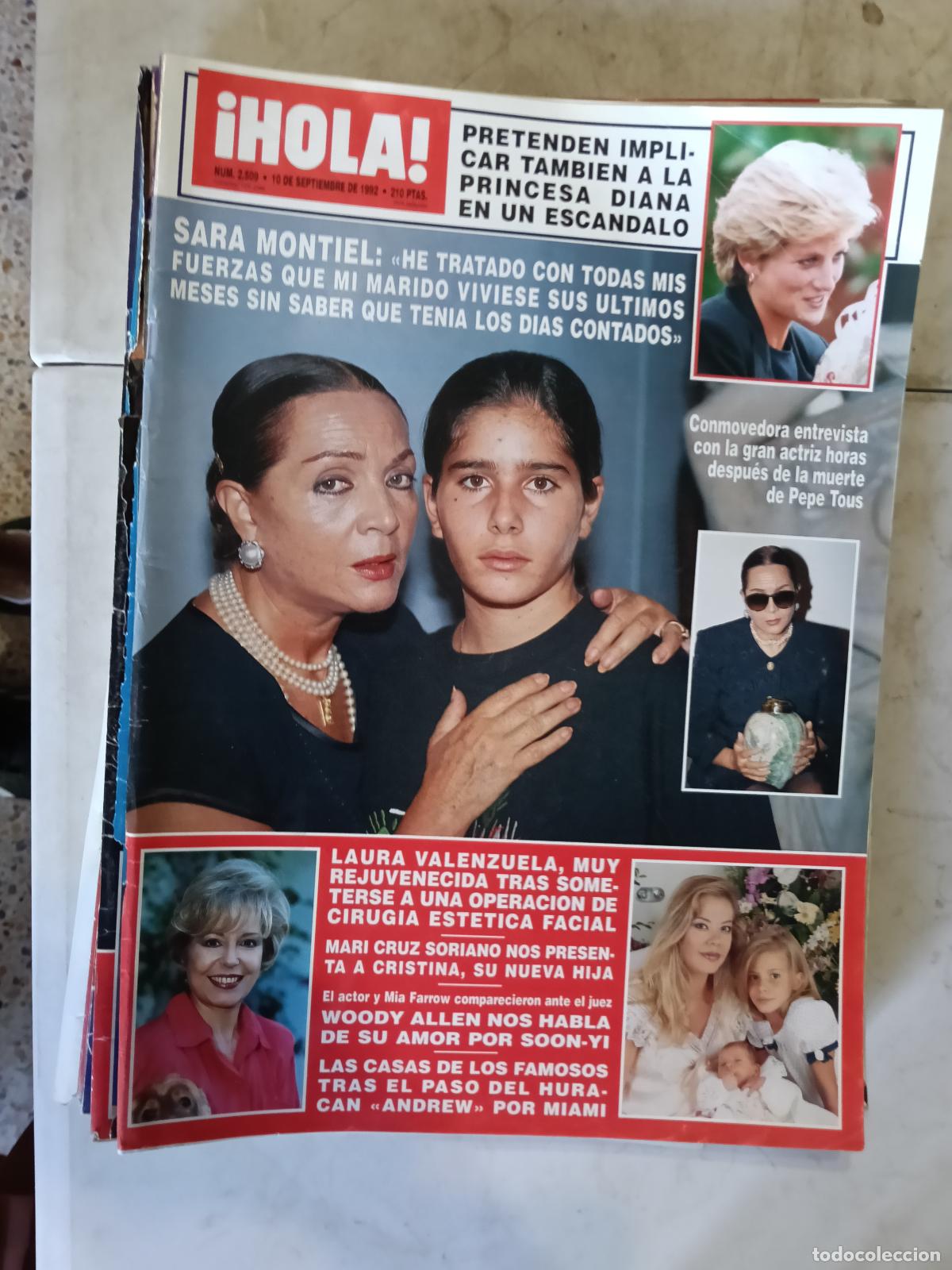 Coleccionismo de revistas y peri&oacute;dicos: REVISTA HOLA N&ordm; 2509 SARA MONTIEL DIANA