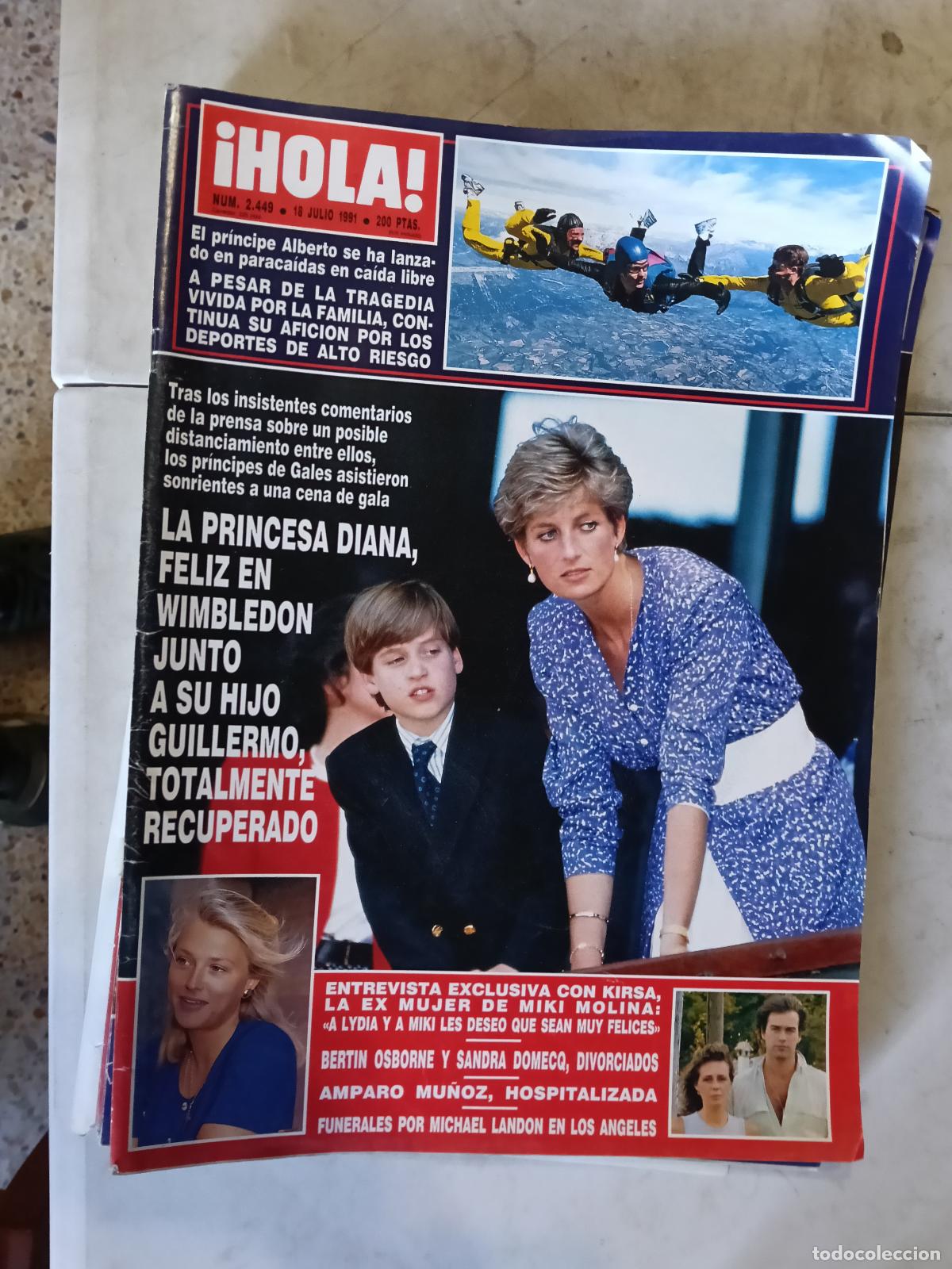 Coleccionismo de revistas y peri&oacute;dicos: REVISTA HOLA N&ordm; 2449 PRINCESA DIANA
