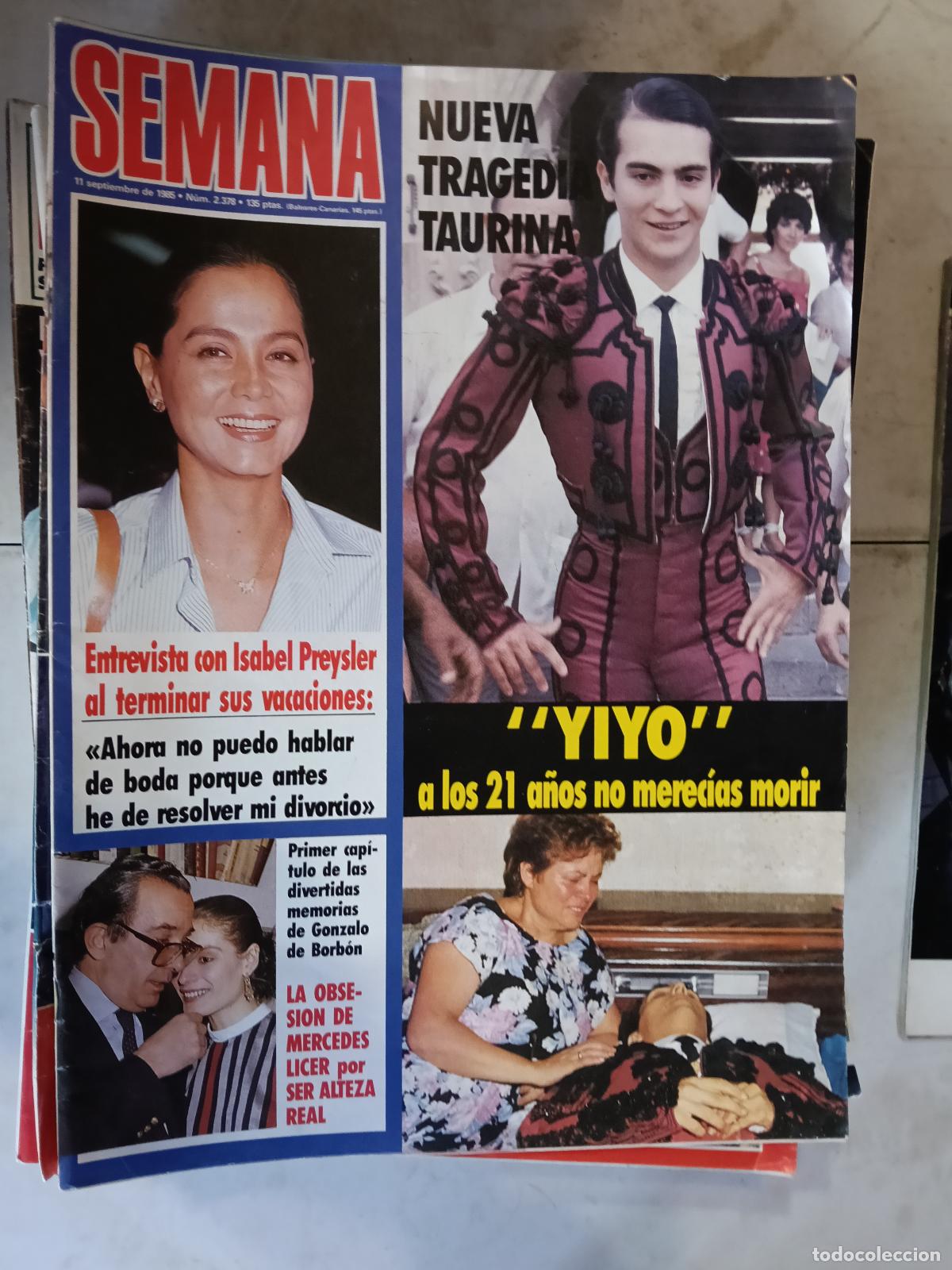 Coleccionismo de revistas y peri&oacute;dicos: REVISTA SEMANA N&ordm; 2378 EL YIYO