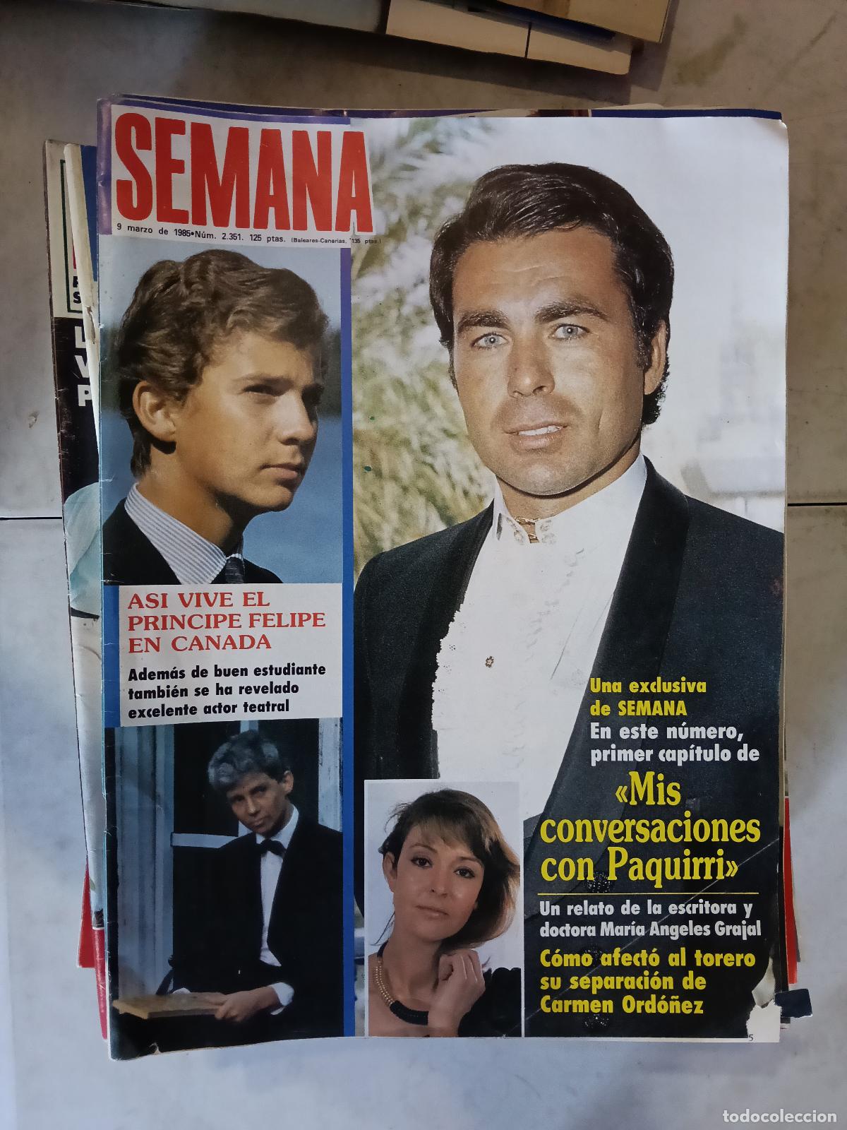 Coleccionismo de revistas y peri&oacute;dicos: REVISTA SEMANA N&ordm; 2351 PAQUIRRI