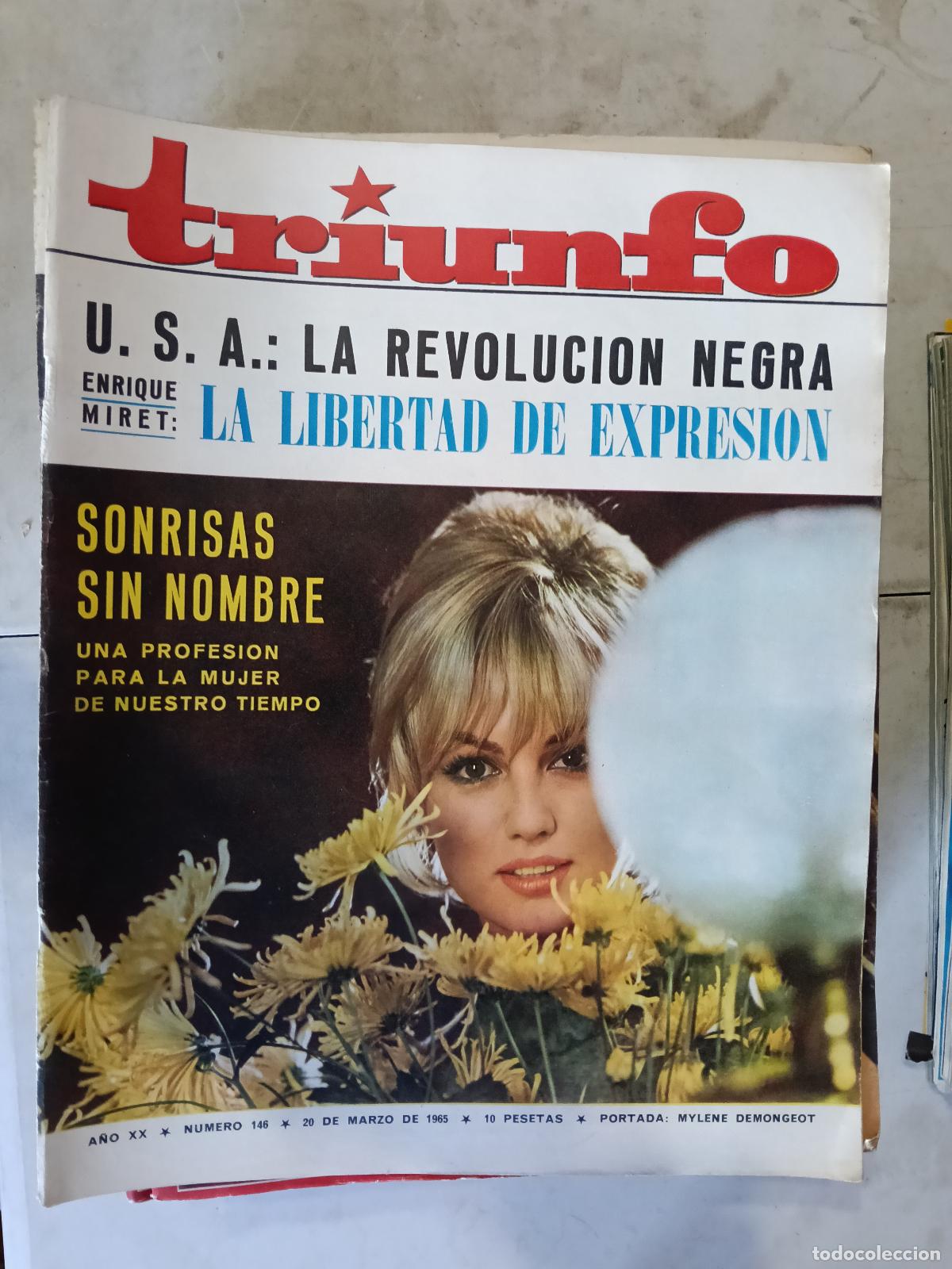 Coleccionismo de revistas y peri&oacute;dicos: REVISTA TRIUNFO N&ordm; 146 REVOLUCION NEGRA