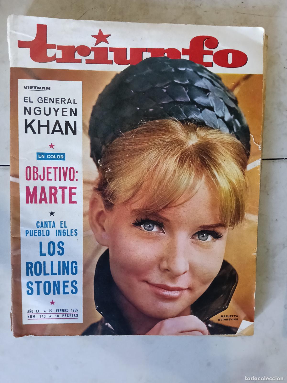 Coleccionismo de revistas y peri&oacute;dicos: REVISTA TRIUNFO N&ordm; 143 LOS ROLLING STONE