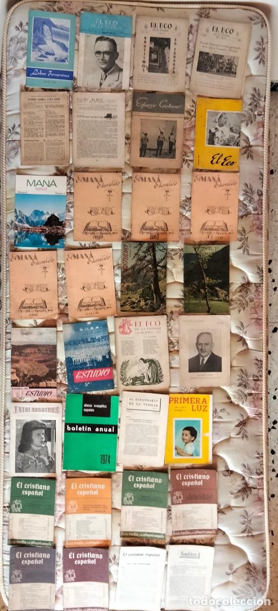 Coleccionismo de revistas y peri&oacute;dicos: Fasc&iacute;culos evang&eacute;licos El ECO de la Verdad, el Man&aacute;, El Cristiano Espa&ntilde;ol