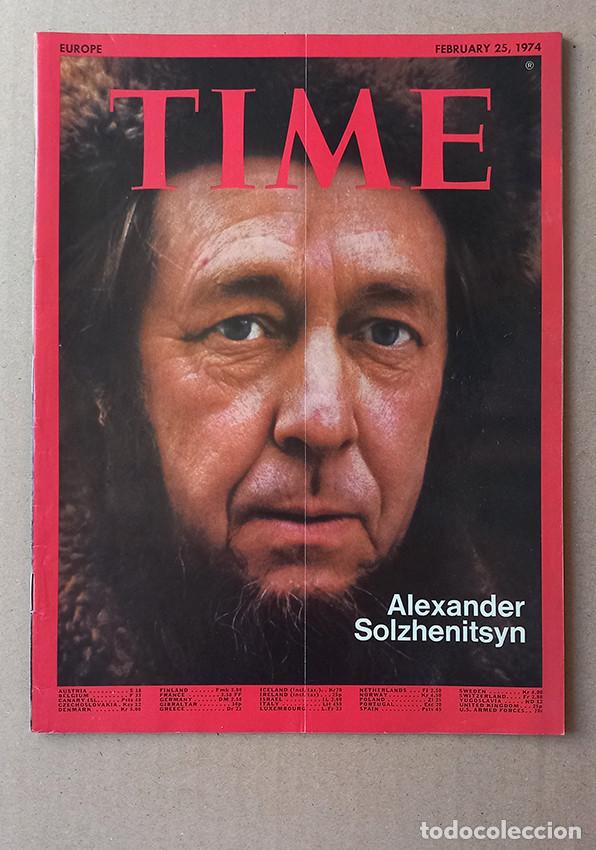 Coleccionismo de revistas y peri&oacute;dicos: Alexander Solzhenitsyn. Time February 25, 1974