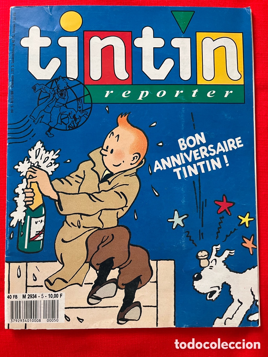 Coleccionismo de revistas y peri&oacute;dicos: Revista Tintin Reporter - Bon anniversaire Tintin