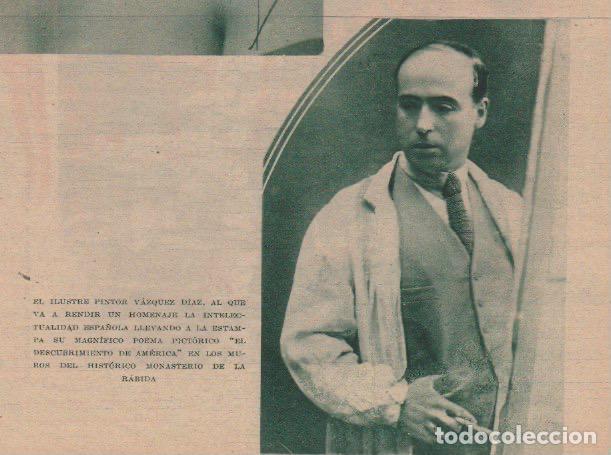 Coleccionismo de revistas y peri&oacute;dicos: El pintor V&aacute;zquez D&iacute;az - 1933