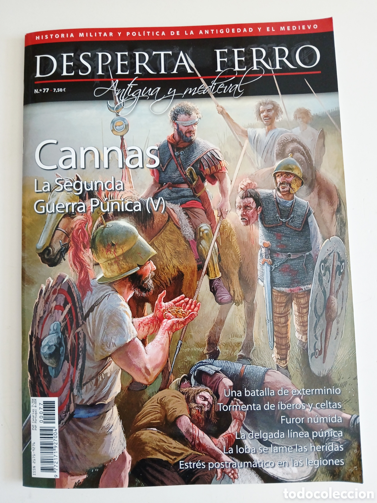 Collectionnisme de Revues et Journaux: Revista Desperta Ferro la segunda guerra p&uacute;nica &rdquo;Cannas&rdquo; N&uacute;mero 77