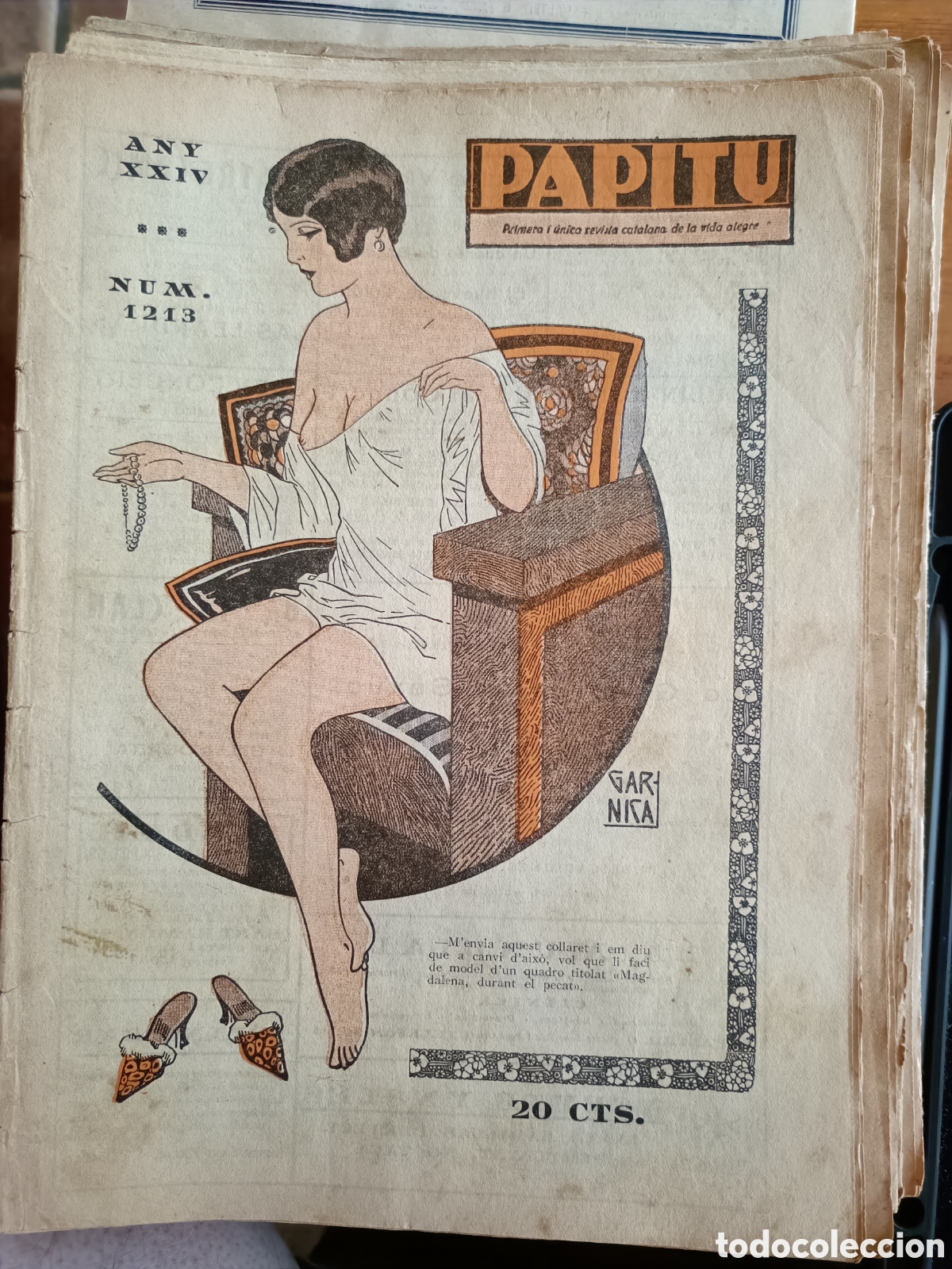 Coleccionismo de revistas y peri&oacute;dicos: Papitu n&ordm; 1213 15 de juny de 1932