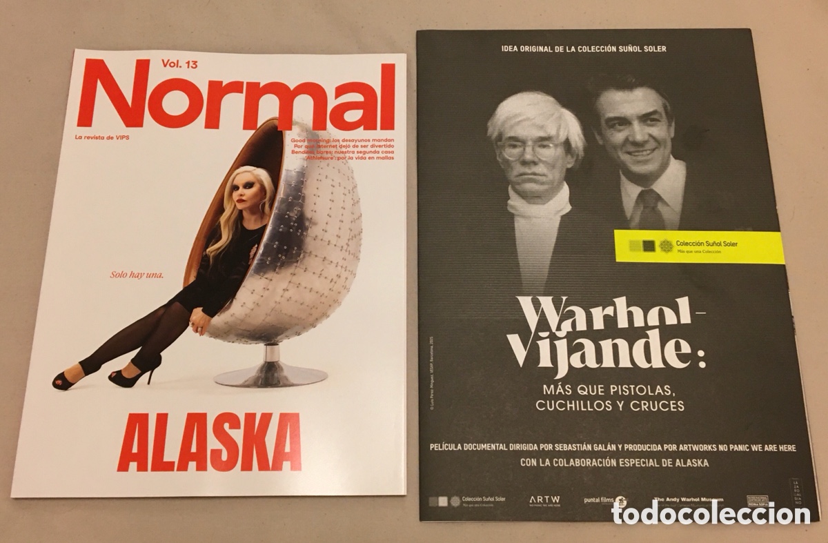 Coleccionismo de revistas y peri&oacute;dicos: ALASKA DE FANGORIA REVISTA NORMAL Y DOSIER DOCUMENTAL WARHOL NUEVO