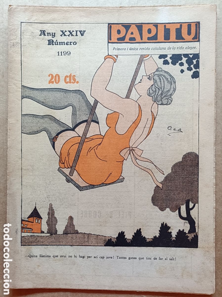 Coleccionismo de revistas y peri&oacute;dicos: Papitu n&ordm; 1199 del 9 de mar&ccedil; de 1932 Primera i &uacute;nica revista de la vida alegre.