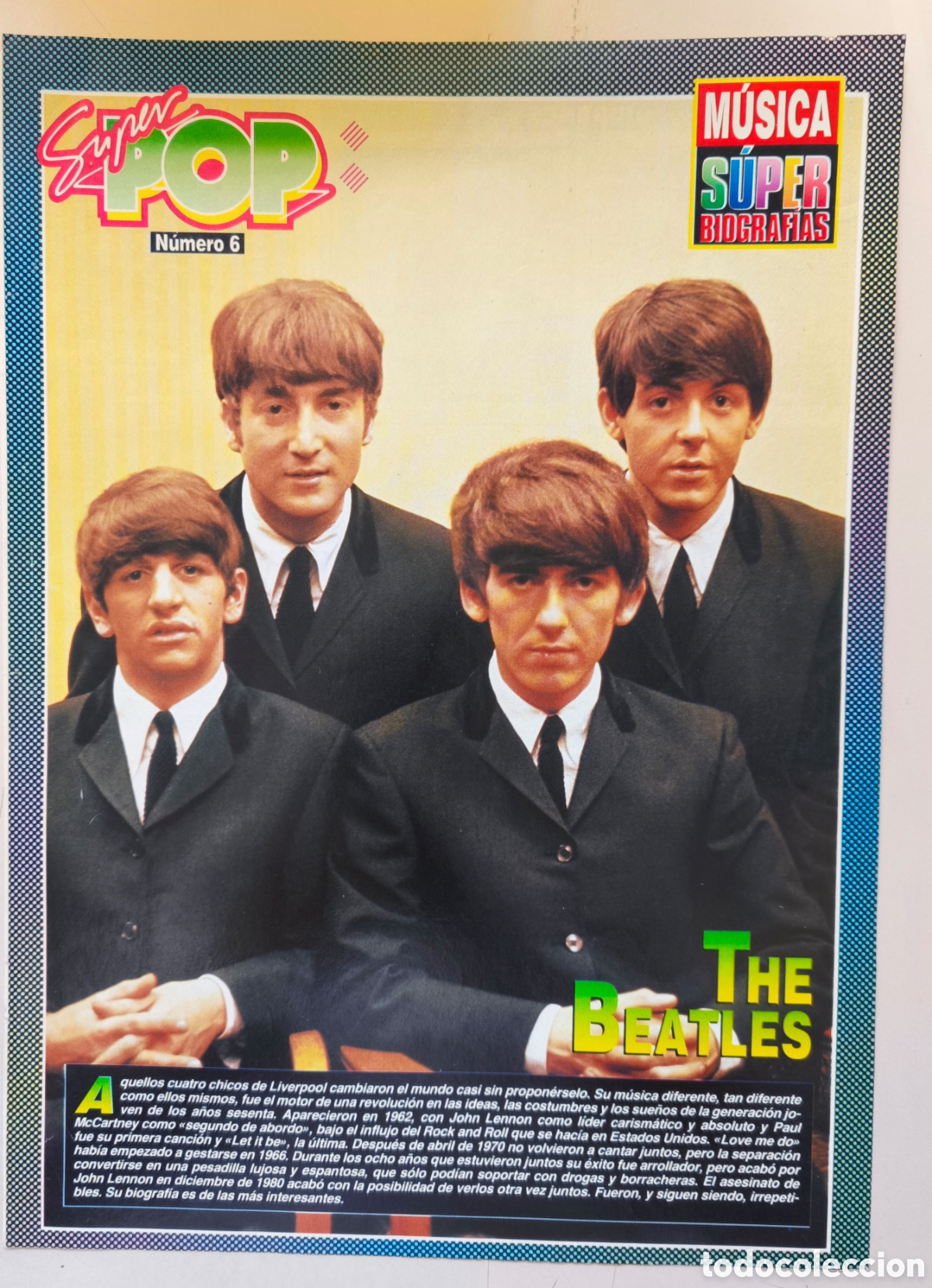 Coleccionismo de revistas y peri&oacute;dicos: Super pop n&uacute;mero 6 The Beatles