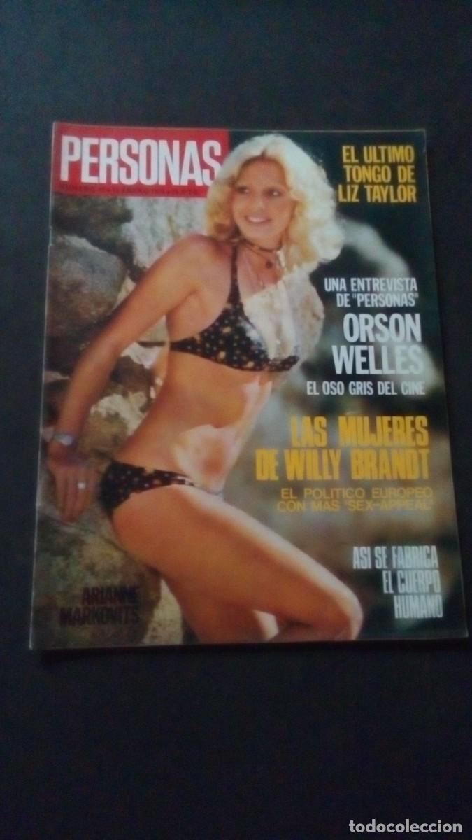 Coleccionismo de revistas y peri&oacute;dicos: PERSONAS 45-1974-MARLENE JOBERT-GERALDINE CHAPLIN-ORSON WELLES-VIRNA LISI-MISS FRANCIA