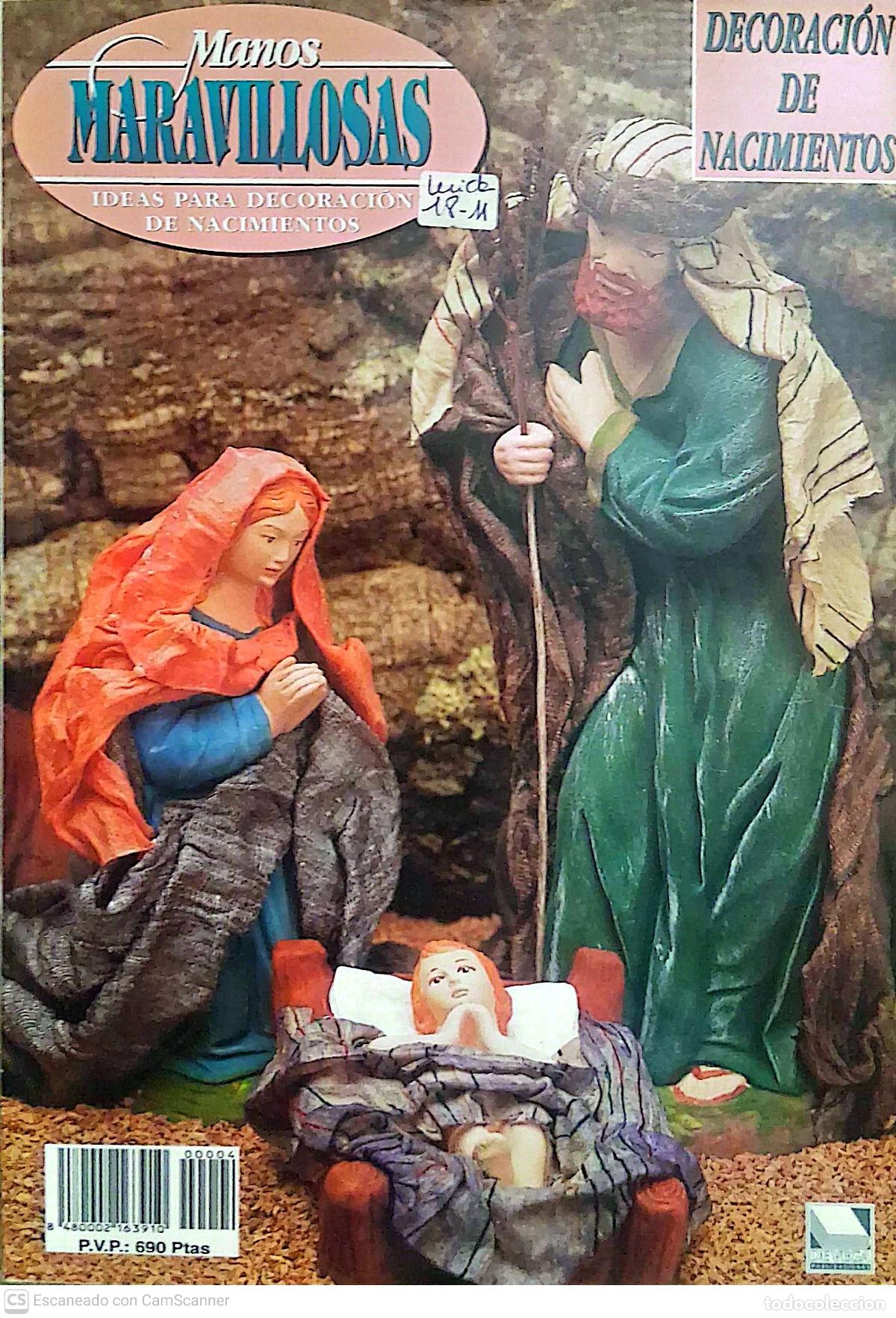 Coleccionismo de revistas y peri&oacute;dicos: Manos Maravillosas - Decoraci&oacute;n de Nacimientos. Octubre 1995. Tama&ntilde;o: 21 x 28,5 cm. ISBN: 84-88631-0
