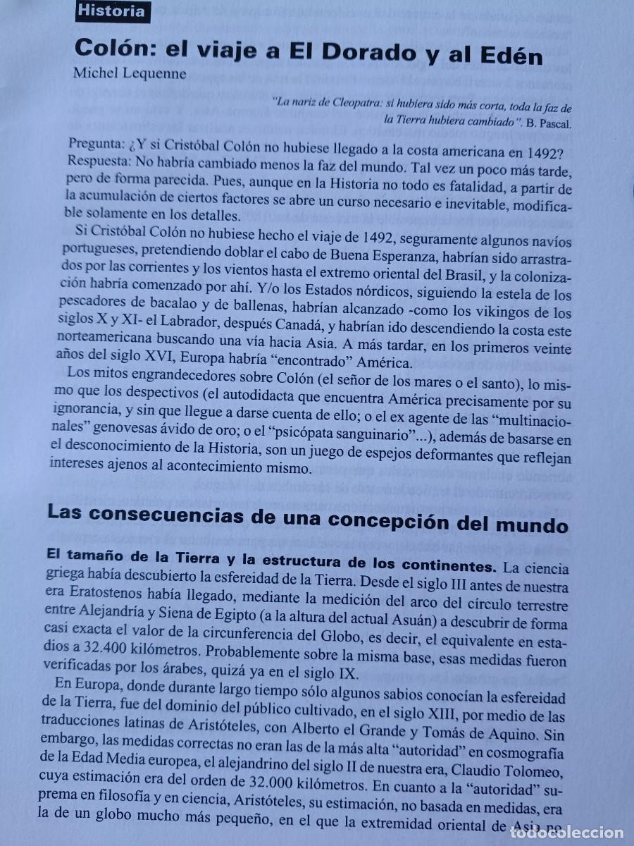 Coleccionismo de revistas y peri&oacute;dicos: EL VIAJE DE COLON A AM&Eacute;RICA. 7 PAGINAS DE REVISTA VIENTO SUR 1992