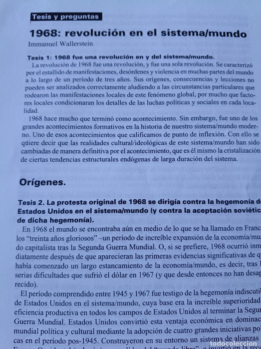 Coleccionismo de revistas y peri&oacute;dicos: OR&Iacute;GENES Y CONSECUENCIAS DE LA REVOLUCI&Oacute;N DE 1968 EN EL MUNDO. 14 PAGINAS DE REVISTA VIENTO SUR 1993