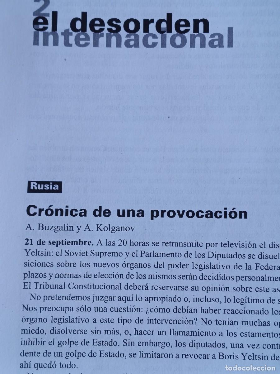 Coleccionismo de revistas y peri&oacute;dicos: RUSIA: CRONICA DEL GOLPE DE ESTADO DE YELTSIN. 13PAGINAS DE REVISTA VIENTO SUR 1993
