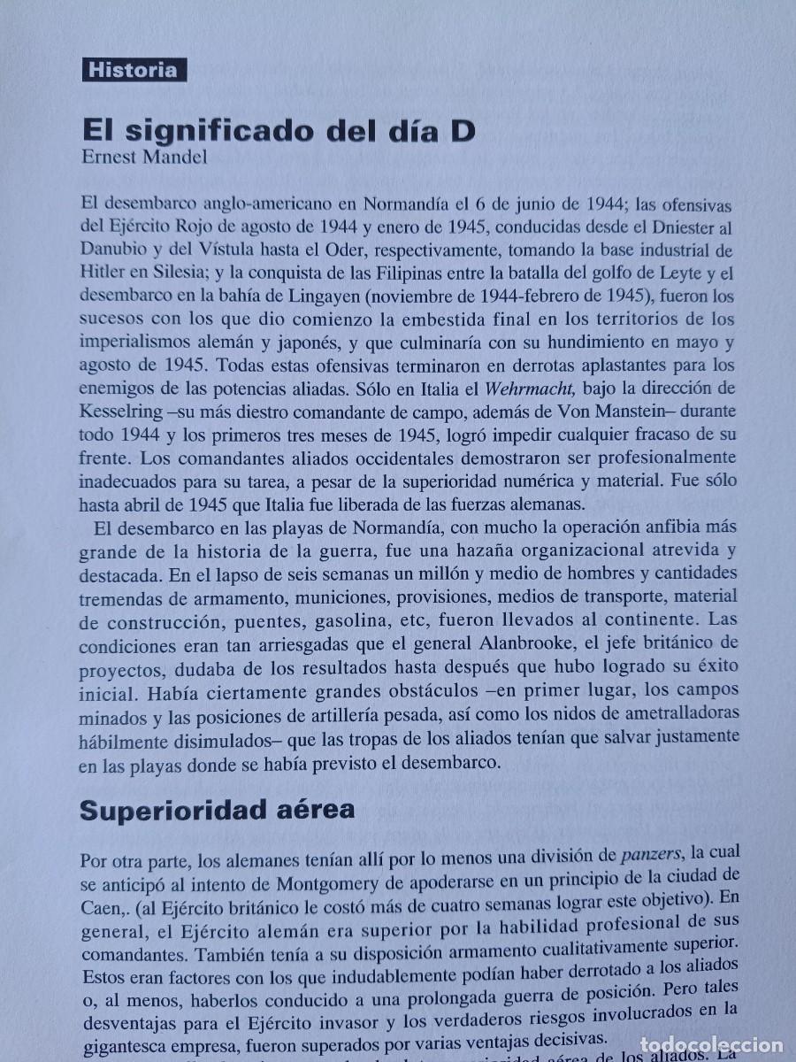 Coleccionismo de revistas y peri&oacute;dicos: MANDEL: II GUERRA MUNDIAL NORMAND&Iacute;A Y ERRORES DEL EJ&Eacute;RCITO ALIADO 6 P&Aacute;GS. DE REVISTA VIENTO SUR 1994