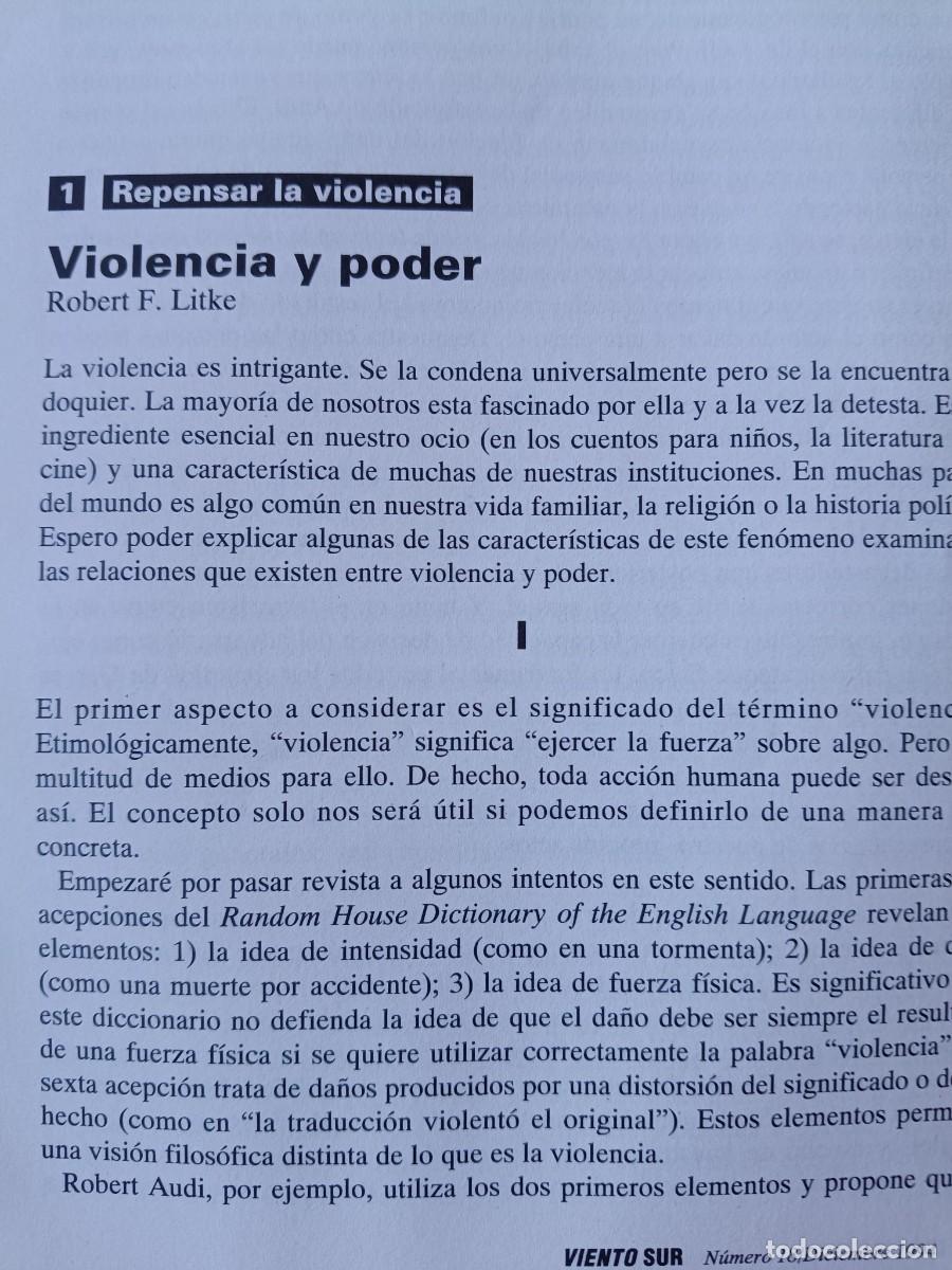 Coleccionismo de revistas y peri&oacute;dicos: REPENSAR LA VIOLENCIA COMO M&Eacute;TODO DE LUCHA POL&Iacute;TICA. 28 P&Aacute;GINAS DE REVISTA VIENTO SUR 1994