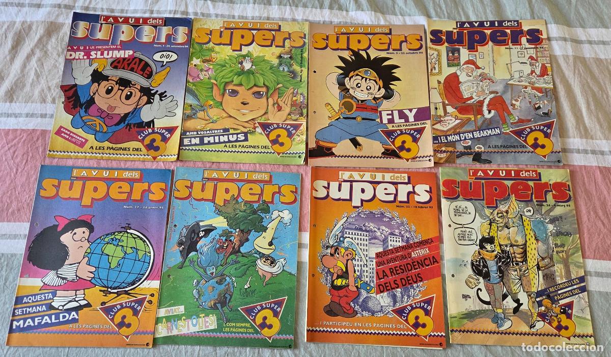 Coleccionismo de revistas y peri&oacute;dicos: L'AVUI DELS S&Uacute;PERS &ndash; LOTE 8 N&Uacute;MEROS 1994-95 &ndash; CLUB SUPER3 &ndash; MAFALDA, DR. SLUMP, AST&Eacute;RIX
