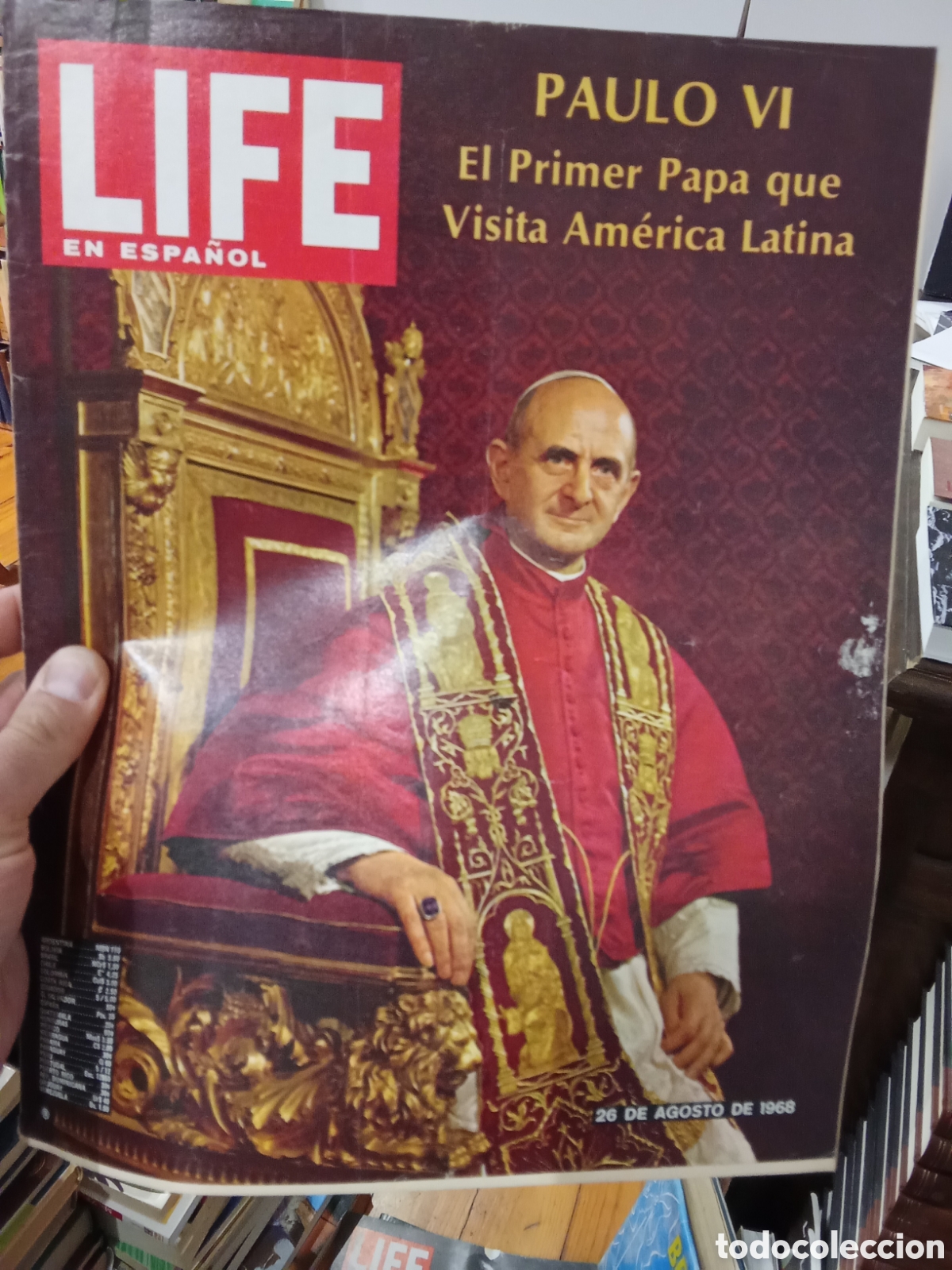 Coleccionismo de revistas y peri&oacute;dicos: Life en espa&ntilde;ol - 26 de Agosto de 1968 Portada suelta