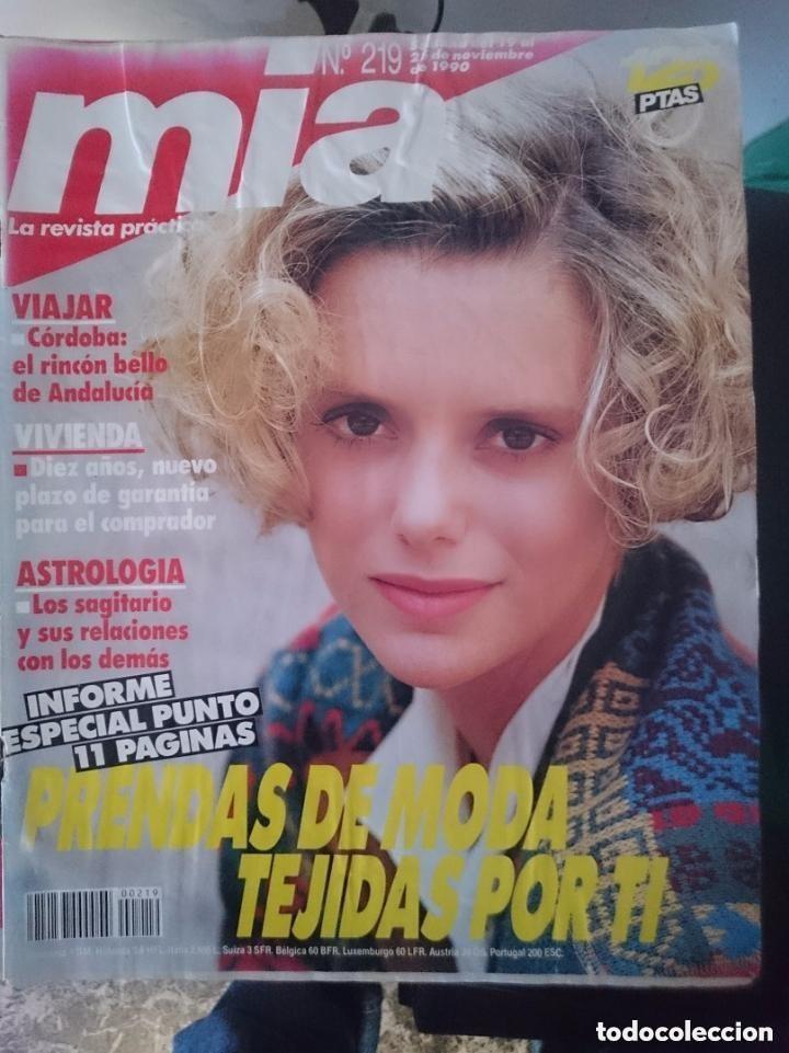 Coleccionismo de revistas y peri&oacute;dicos: MIA - N 219 -DEL 19 AL 23 NOVIEMBRE 1990 - Viajes a C&oacute;rdoba - Patrones y confecci&oacute;n Reportaje
