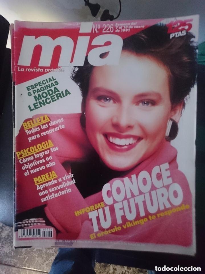 Coleccionismo de revistas y peri&oacute;dicos: MIA - N 226 - DEL 7 AL 13 ENERO 1991 -Especial 6 p&aacute;ginas de moda lencer&iacute;a - Pareja y relaciones --