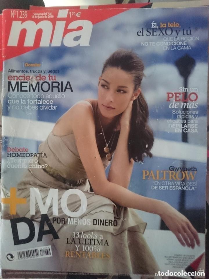 Coleccionismo de revistas y peri&oacute;dicos: MIA N 1239 DEL 7 AL 13 JUNIO 2010 - CON TAPA SUELTA- Entrevista a Gwyneth Paltrow - Homeopat&iacute;a- Moda