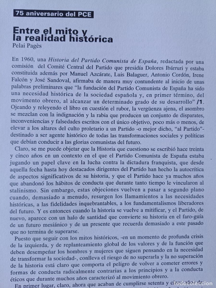 Coleccionismo de revistas y peri&oacute;dicos: HISTORIA DEL PCE, ENTRE EL MITO Y LA REALIDAD. 7 P&Aacute;GS. DE REVISTA VIENTO SUR 1995