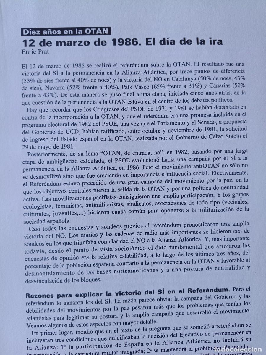 Coleccionismo de revistas y peri&oacute;dicos: AN&Aacute;LISIS DE LA MOVILIZACI&Oacute;N EN EL REFER&Eacute;NDUM DE LA OTAN. 16 P&Aacute;GS. DE REVISTA VIENTO SUR 1995