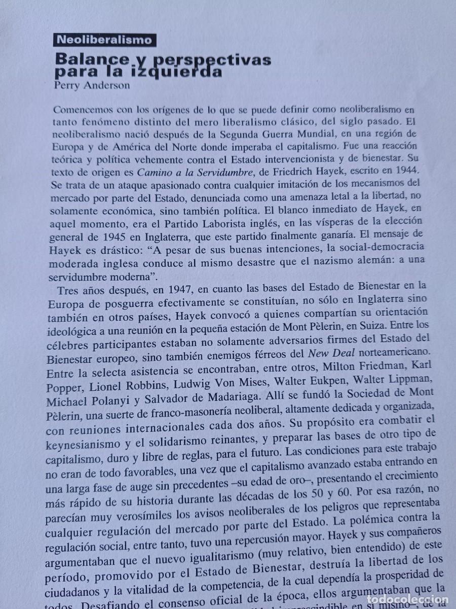 Coleccionismo de revistas y peri&oacute;dicos: NEOLIBERALISMO: BALANCE Y PERSPECTIVAS DESDE LA IZQUIERDA. 14 P&Aacute;GS. DE REVISTA VIENTO SUR 1996