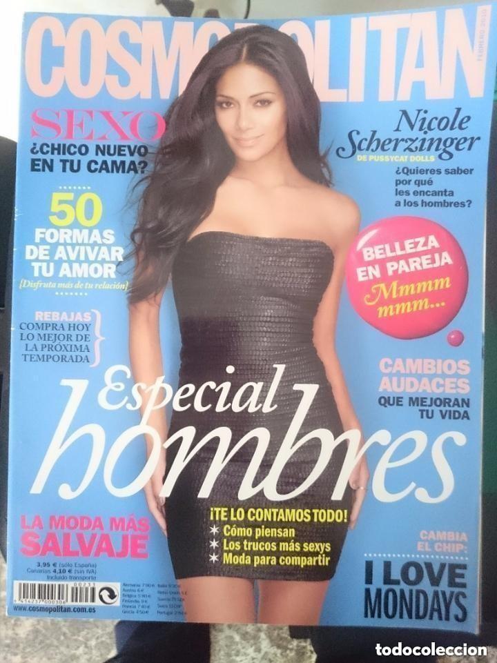 Coleccionismo de revistas y peri&oacute;dicos: Cosmopolitan febrero 2010 - Nicole Scherzinger - Especial hombres - 50 formas de avivar tu amor